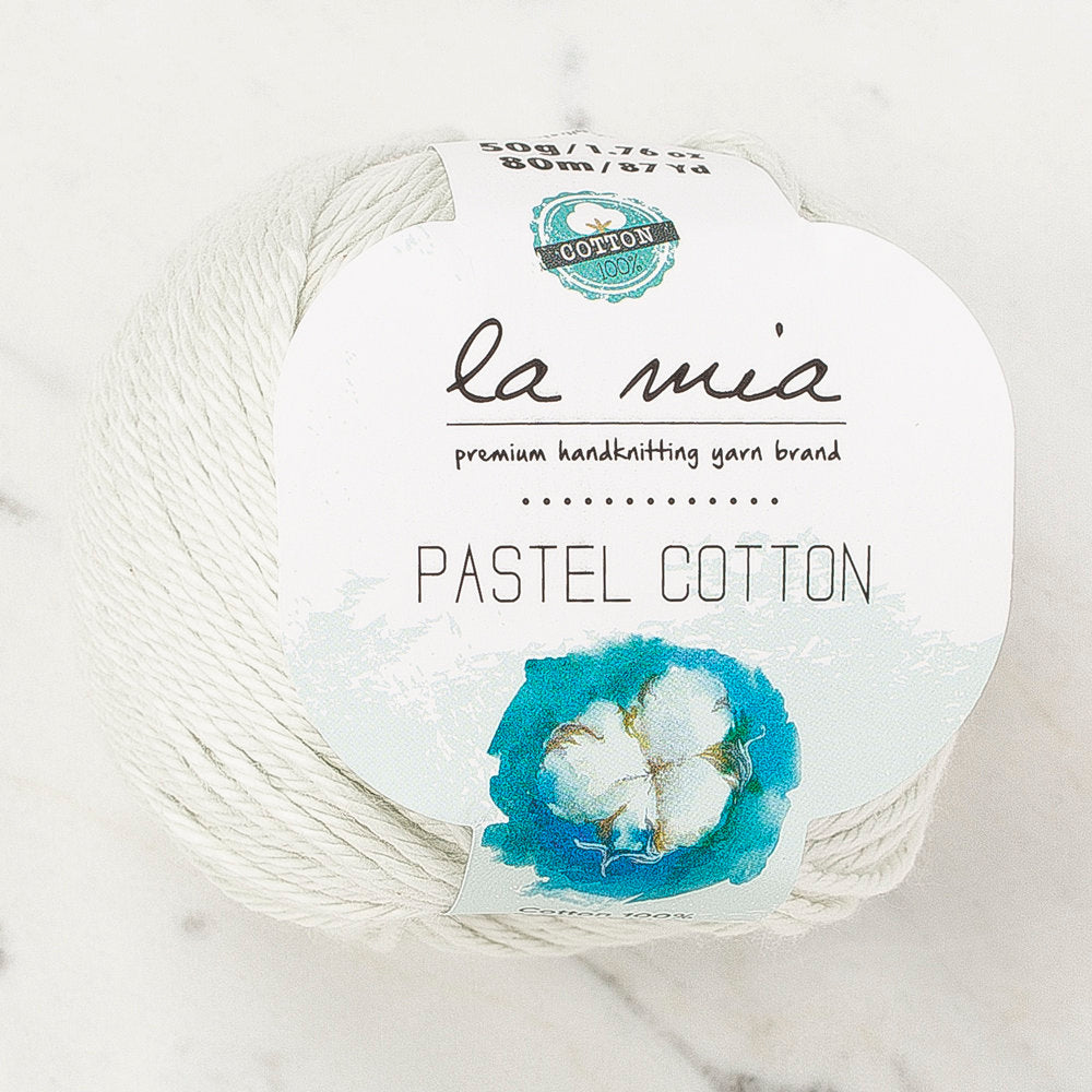 La Mia Pastel Cotton Uçuk Yeşil El Örgü İpi - L176